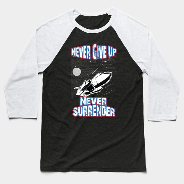 Never Give Up Never Surrender, Trump 2024, Usa 2024 election Baseball T-Shirt by chidadesign